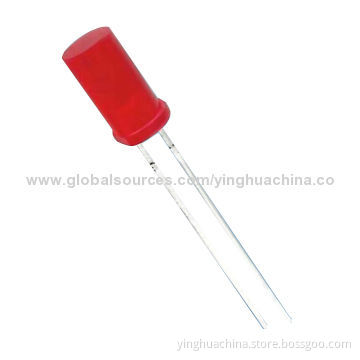 3mm LED Diode, Diffused Red Flat Top for General PurposeNew